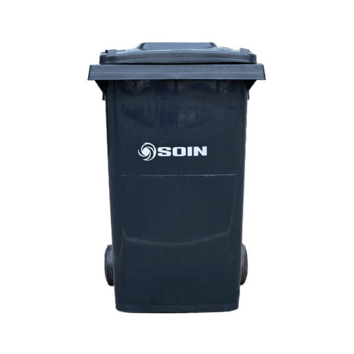 CONTENEDOR DE BASURA CON RUEDAS GRIS 360 LTS.