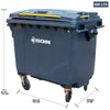 CONTENEDOR DE BASURA CON RUEDAS GRIS 660 LTS.