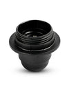 Portalampara E27 plastico anillo Negro