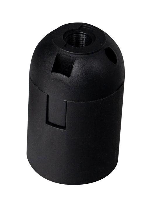 Portalampara  plastico bornera Negro