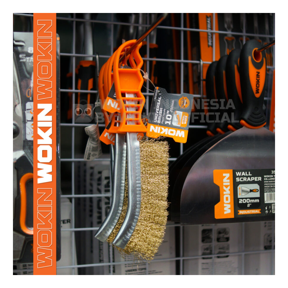 Escobilla de Acero con Mango 250mm Wokin