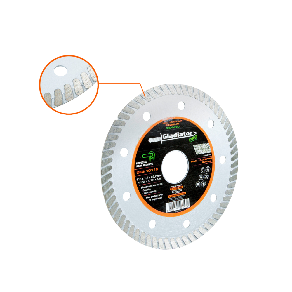 DISCO CORTE GRANITO 4 1/2" x 1.2mm DEG 10115