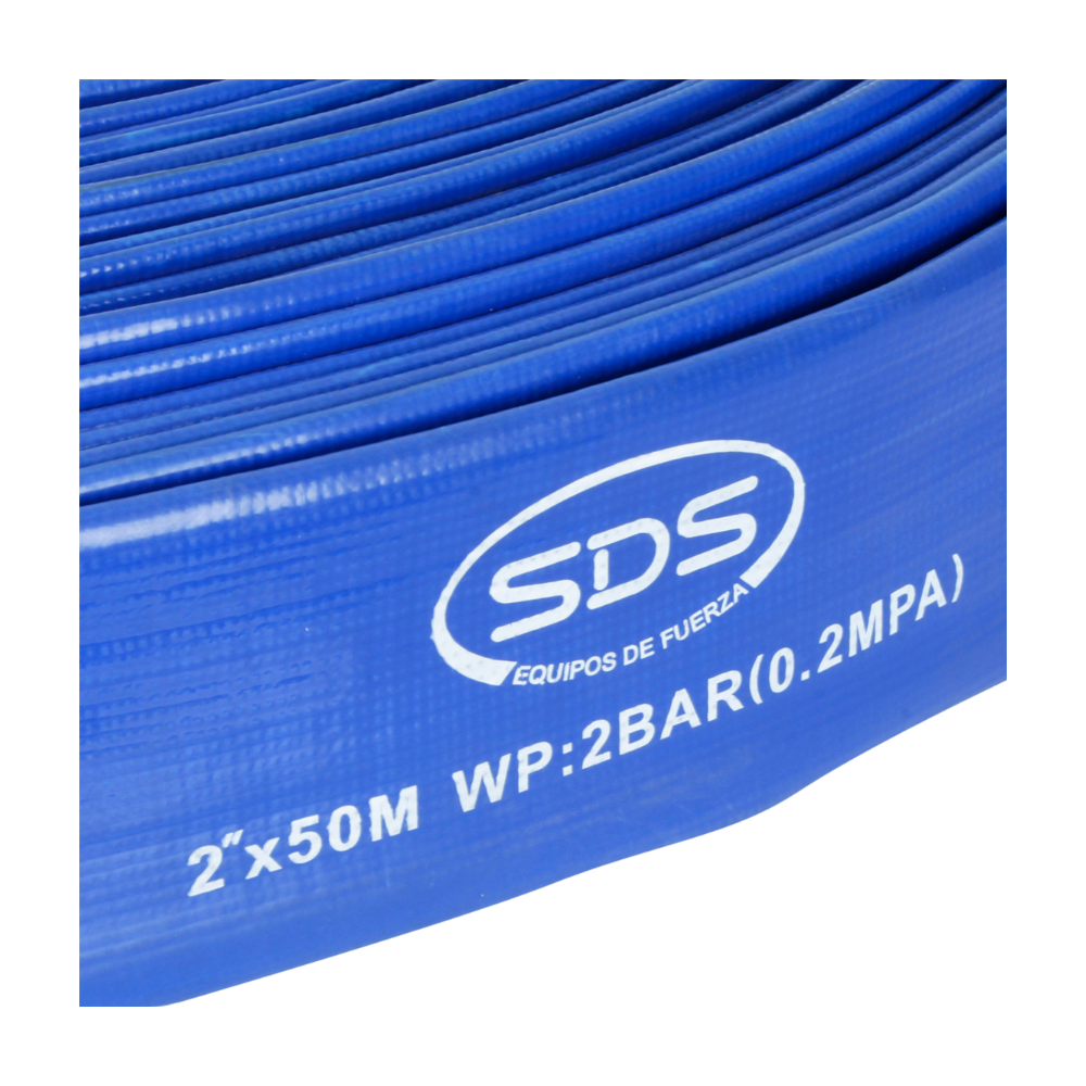 MANGUERA DESCARGA AGUA 2" 1.4mm x 50mts 2 Bar