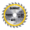 Disco de Sierra Circular 7 1/4” – 24 Dientes – Eje 1” + 5/8” - DEWALT