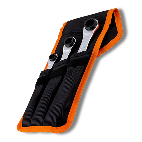 Juego Llaves Corona Chicharra 8 a 19mm 3 Piezas BAHCO