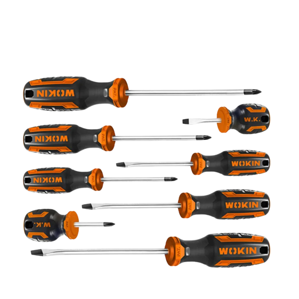Juego Destornilladores 3×75. 5.5×100. 6.5×150. 6.5x38mm PH0x75. PH1x100. PH2x150. PH2x38mm 8 piezas Wokin