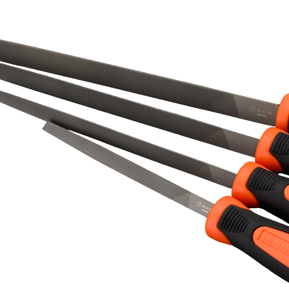 Lima triangular 10 con mango de fibra Harden
