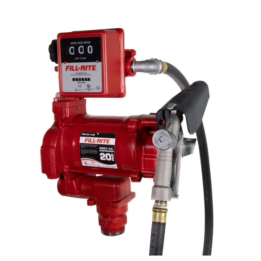 Bomba 220 v.caudal 18 gpm. c/medidor (fr701vgl) - FILL