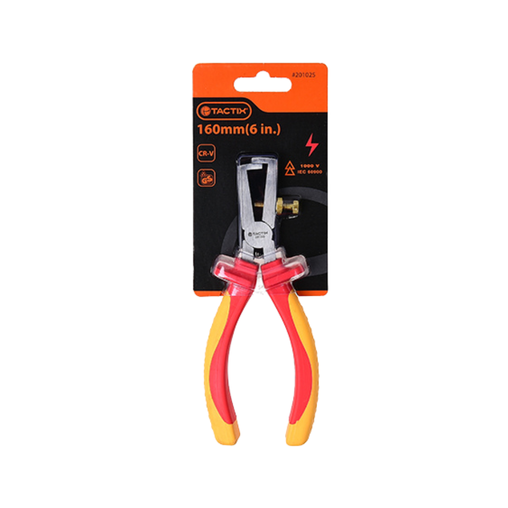 ALICATE TACTIX # 201025 AISLADO 1000V - PELACABLE 6"(OF)
