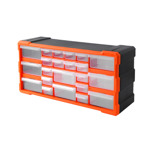 ORGANIZADOR TACTIX #320632 PLAST.- 50 x 25 x 16 CM- 22 CAJAS