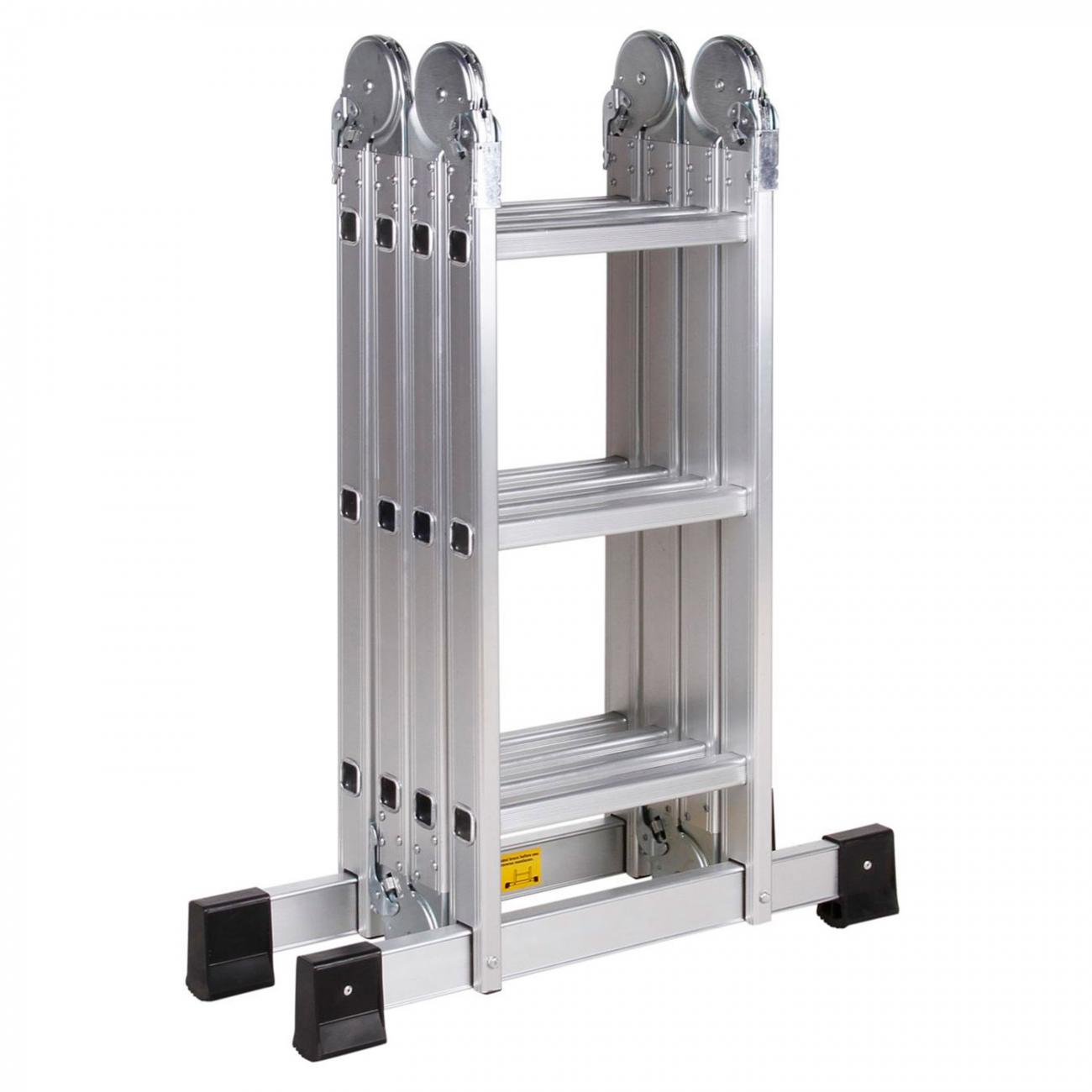 ESCALERA MULTIPROPOSITO ALUMINIO 12 PELDAÑOS 150 KG