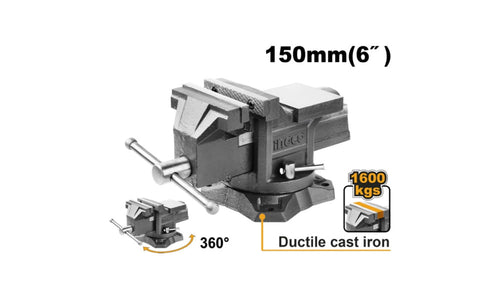TORNILLO MECANICO INGCO 6" BASE GIRATORIA # HBV086+3 AMARRAS(OF)
