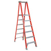 ESCALERA FIBRA VIDRIO TIJERA PLATAFORMA 6 PELDAÑOS LOUISVILLE
