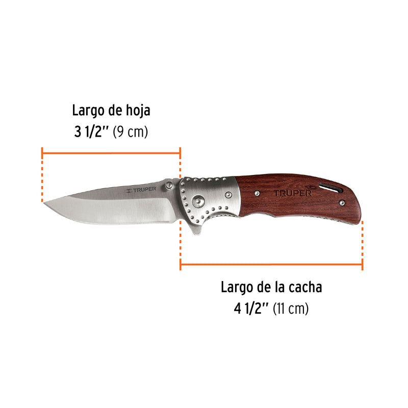NAVAJA ABATIBLE 4" M/METALICO # NV-4 (16981) - TRUPER
