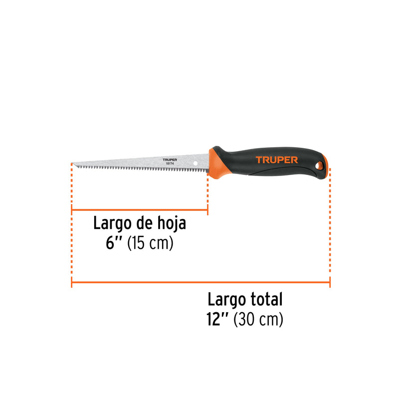 SERRUCHO TRUPER PARA MUROS DE YESO HOJA 6" # STP-6X (18174)