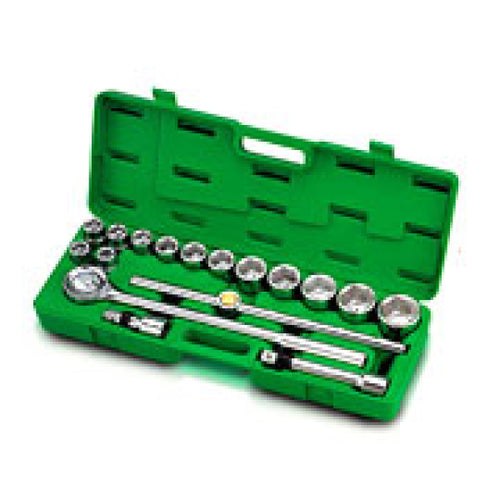 JUEGO DADOS 3/4″ 6 PUNTAS DE 19 A 50 MM. 17 PZAS