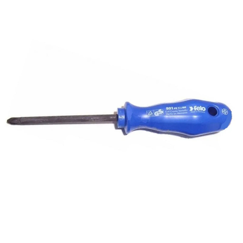Destornill.cruz pz0 3.0x60mm m/azul (90100110) - FELO