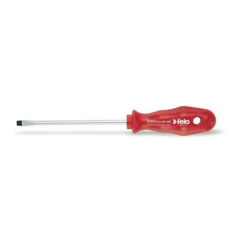Destornill.plano 6.5x150mm m/rojo (20065590) - FELO