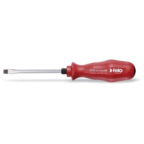 Destornill.plano 10x175mm hexag. m/rojo (20610090) - FELO