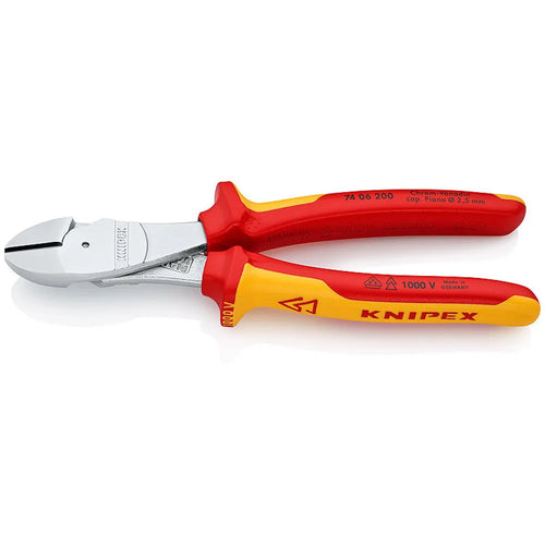 Alicate corte diagonal 8 1000v. (7406200) - KNIPEX