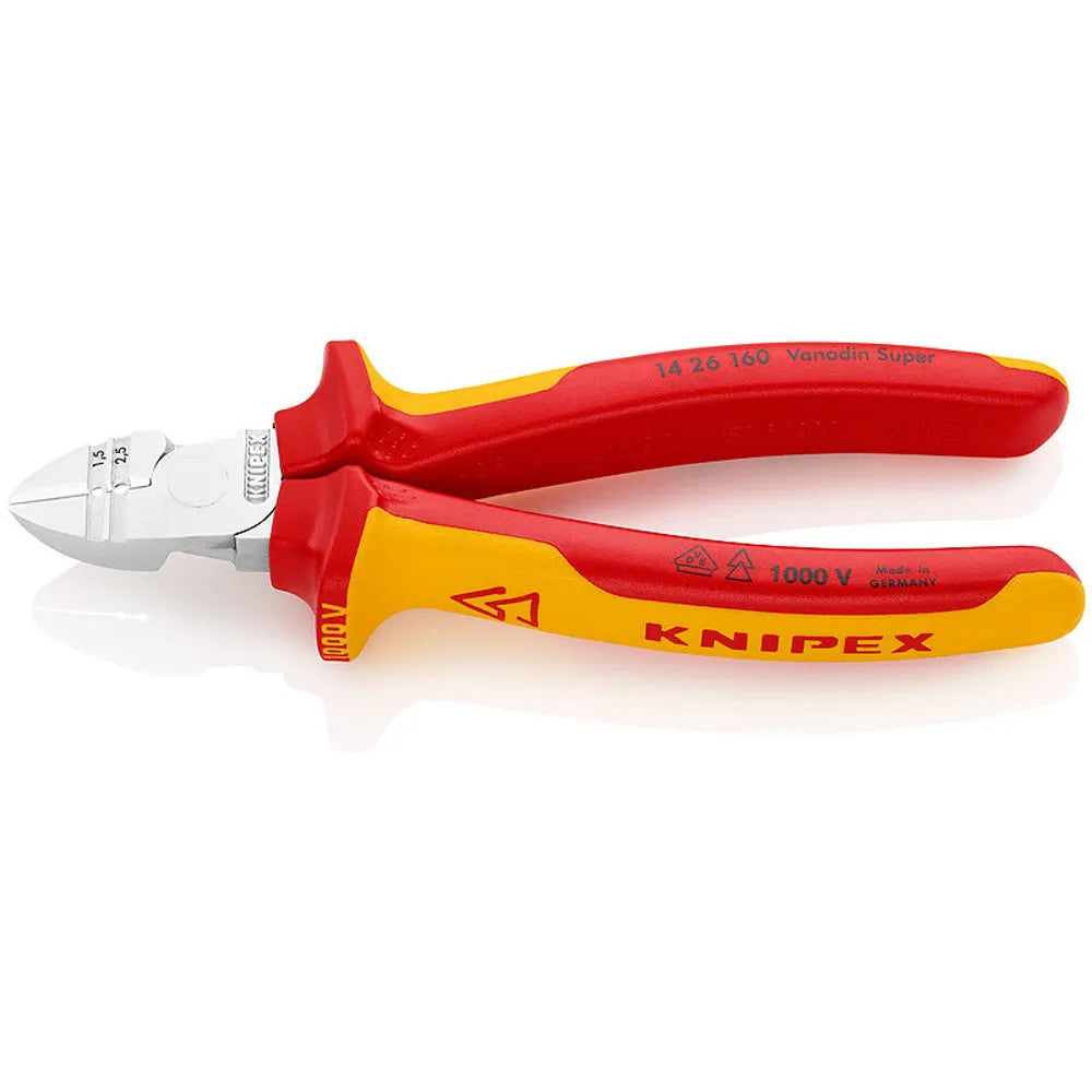 Alicate pelacables c/diagonal 1000v. (1426160) - KNIPEX
