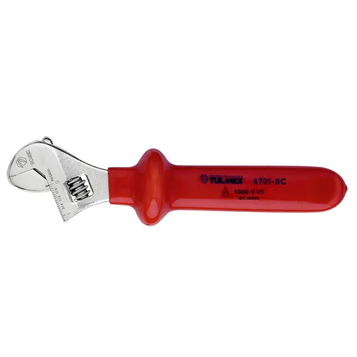 Llave francesa 8 cromada aislada (a701-8c) - TULMEX