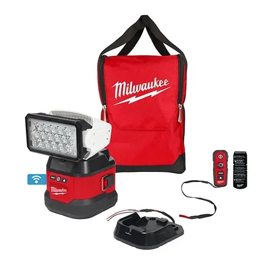 LAMPARA CONTROL REMOTO BATERIA CON BASE M18 (2123-20) MILWAUKEE