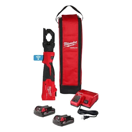 PRENSATERMINALES BATERIA 6TN CON APERTURA M18 FORCE LOGIC (2979-22) MILWAUKEE