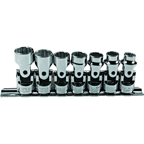 Jgo. dados 3/8 art. 9-15 mm 7 pz. (j52200) - PROTO