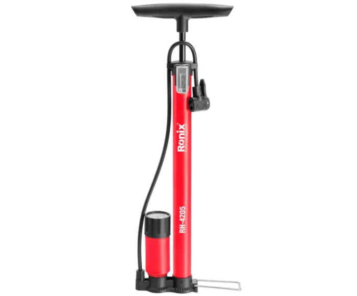 Bombín Inflador Manual Ronix RH-4205 Con Manómetro