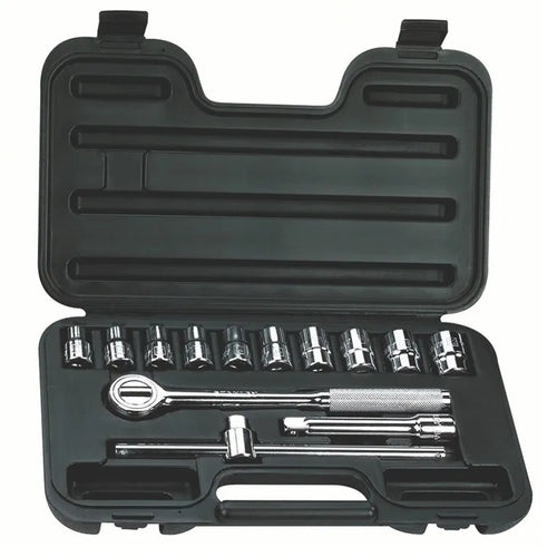 Jgo. dados 1/2 10-22 mm. 14 pzas. (86-501) - STANLEY