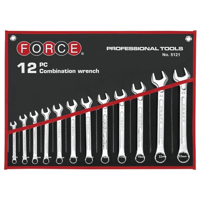 Jgo. llaves pta.-corona 8-23 mm. (5121c) - FORCE