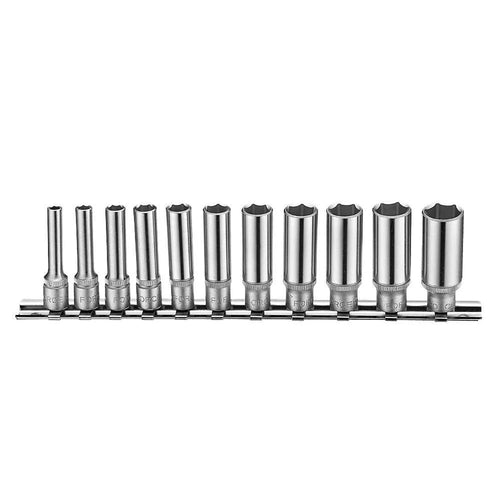 Jgo. dados 1/4 5/32-9/16 largos hex. 21110d-5 (21110d-5) - FORCE