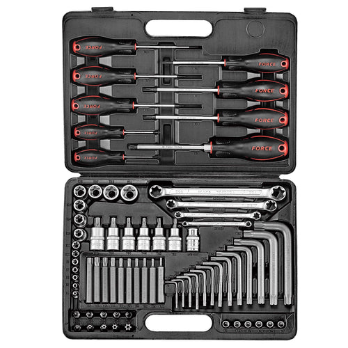 Jgo. dados/llaves torx 73 pzas. (4731) - FORCE