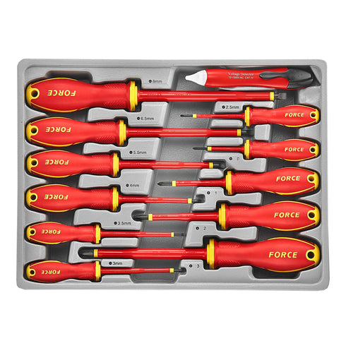 Juego de destornilladores aislados 12 piezas 2125N - FORCE