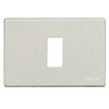 Placa aluminio oxidal embutida 1 puesto (503/1x) - ARTICULOS ELECTRICOS