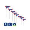 BANDEJA JUEGO 8 LLAVES TORX CON MANGO EN T