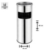 BASURERO CENICERO ACERO INOXIDABLE 18 LTS SOIN