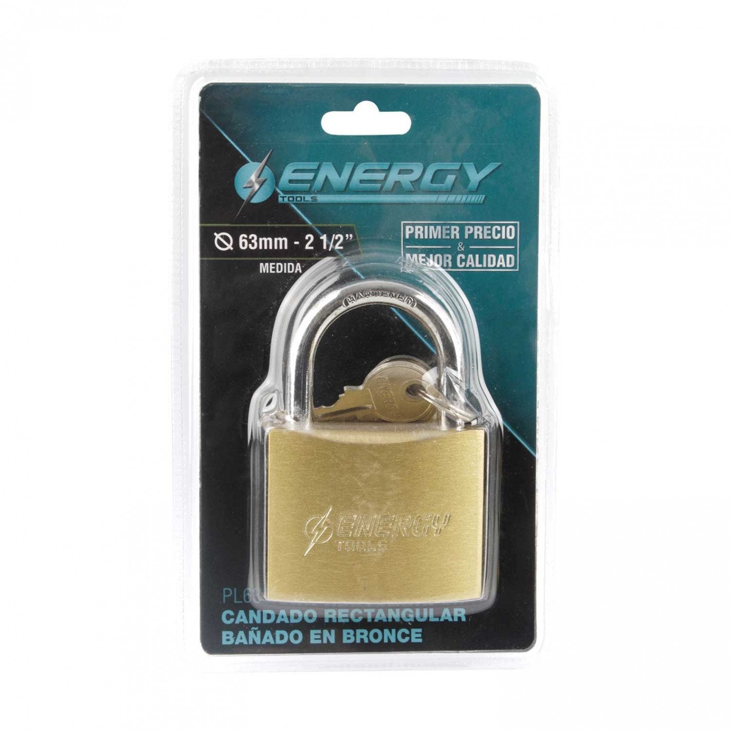 CANDADO DE BRONCE 63MM ENERGY
