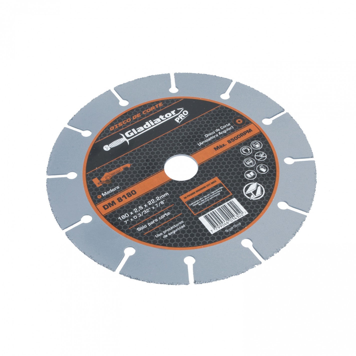 DISCO CORTE MADERA 7" DM 8180