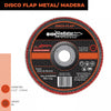 DISCO FLAP 4 1/2" ACERO Y MADERA GR 80 DFA 811580
