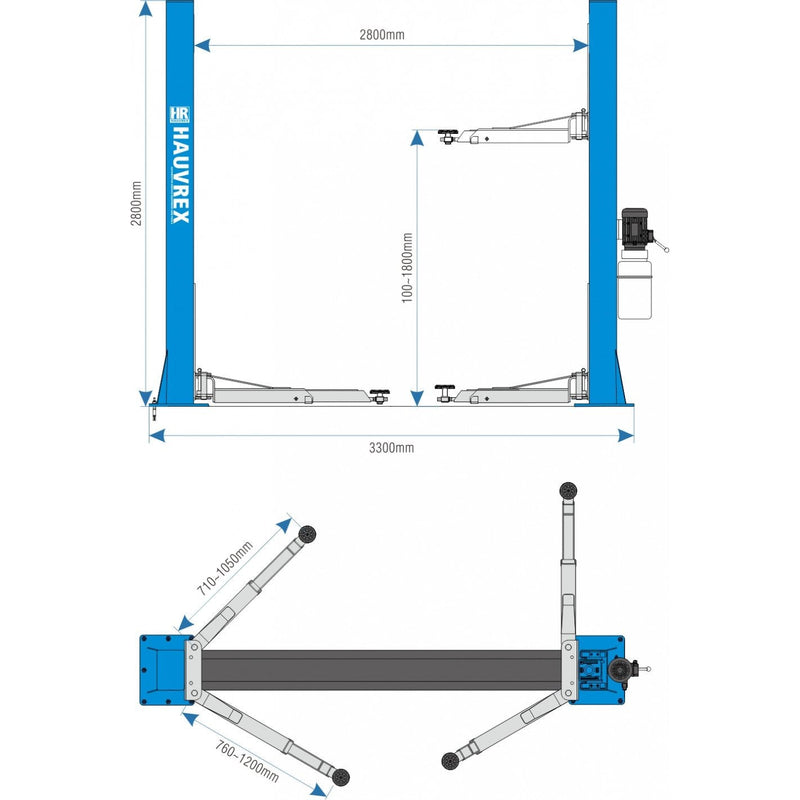 ELEVADOR 2 COLUMNAS HTL2040