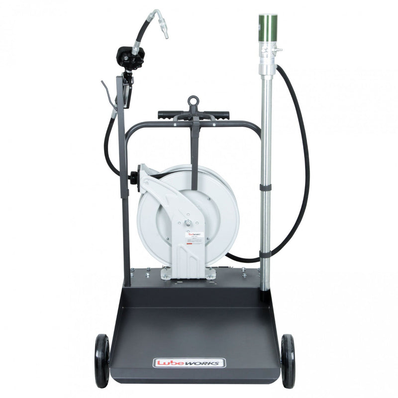 EQUIPO NEUMATICO LUBRICACION 200 L con ENROLLADOR