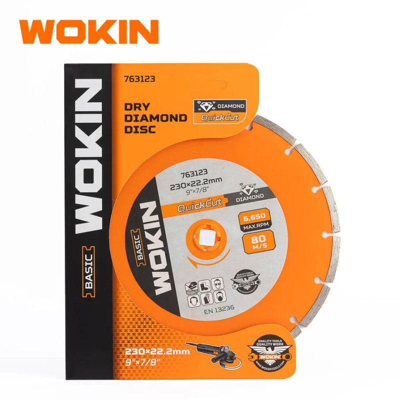Disco Diamantado Seco 230(9")X22.2mm(7/8") Wokin