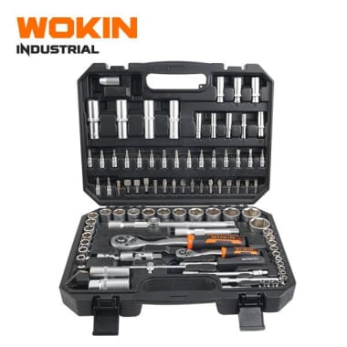 Juego de Dados 1/4" y 1/2" con Chicharra. 94 Piezas Wokin