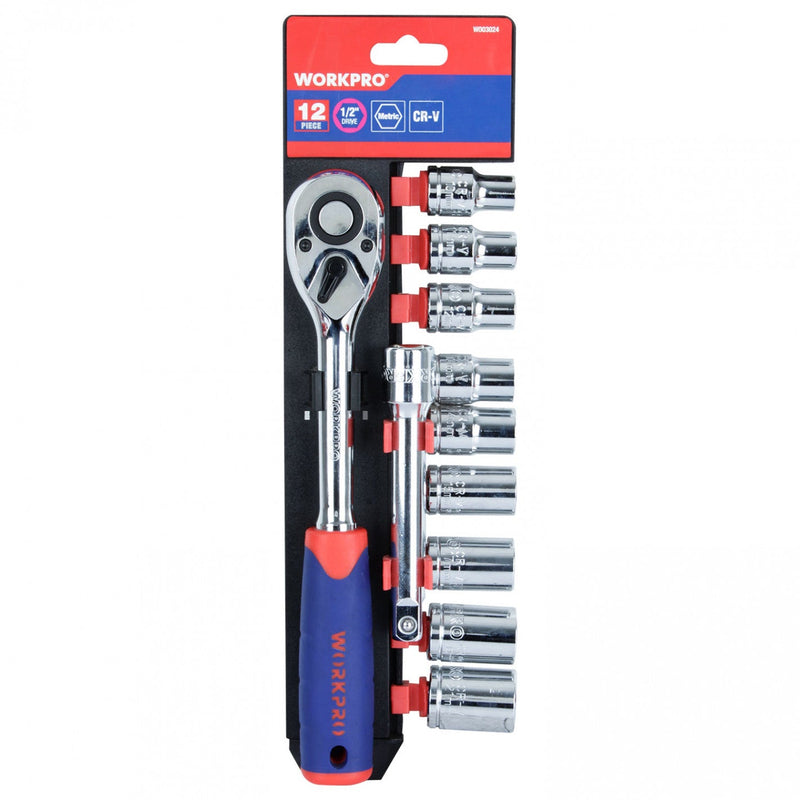 JUEGO DE DADOS 1/2" 12 PIEZAS W003024/WP202558