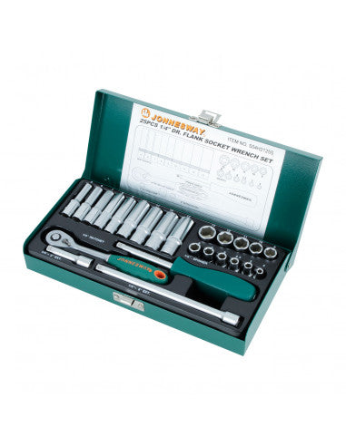 JUEGO de DADOS 1/4" 25 piezas S04H2125S