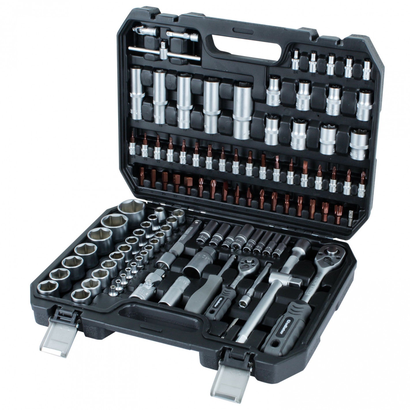 JUEGO de DADOS 1/4" y 1/2" 110 PCS JT 10110