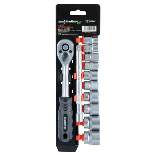 JUEGO de DADOS 3/8" 12 PCS JT 1012 3/8