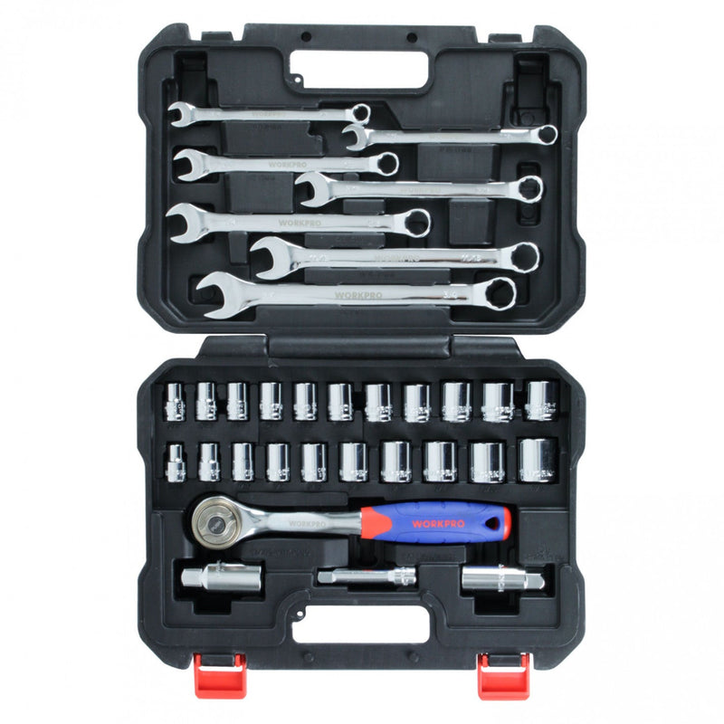JUEGO DE LLAVES Y DADOS 3/8" 32 PIEZAS W003001WE